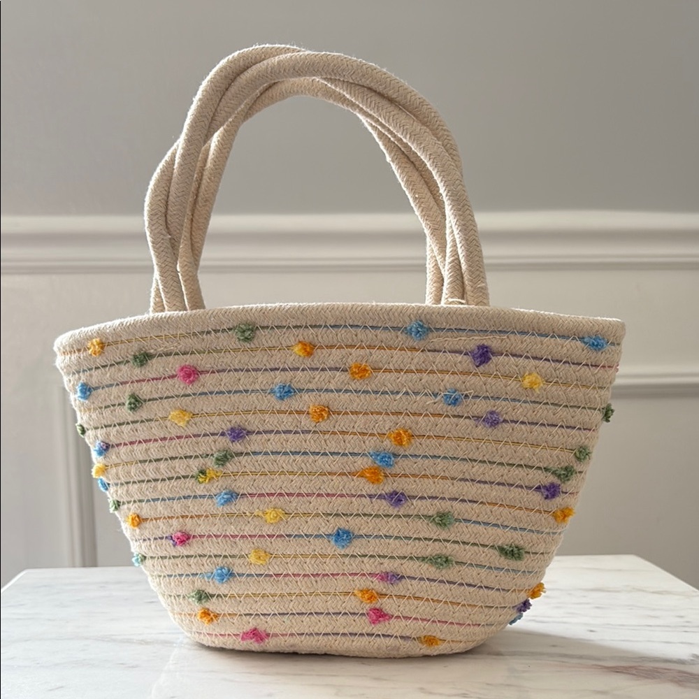 Lulla Collection Colorful Woven Tote Bag